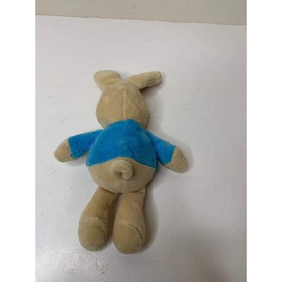 Beatrix Potter Peter Rabbit Rattle Plush Stuffed Animal Blue Coat - Picture 3 of 6